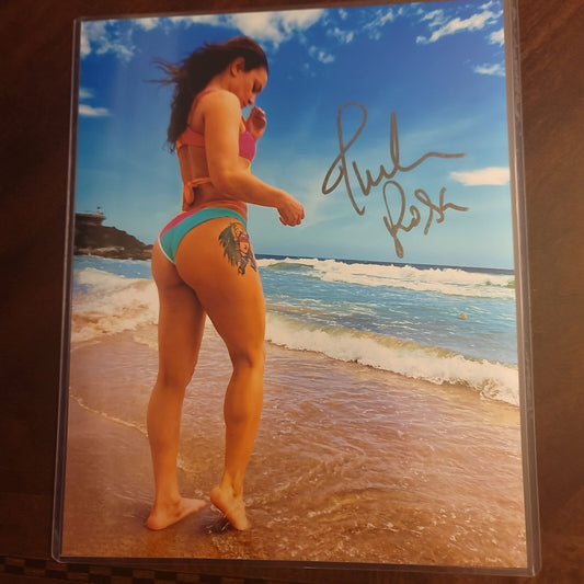 Thunder Rosa (metallic 8x10) AEW funhouse photo signed auto autographed