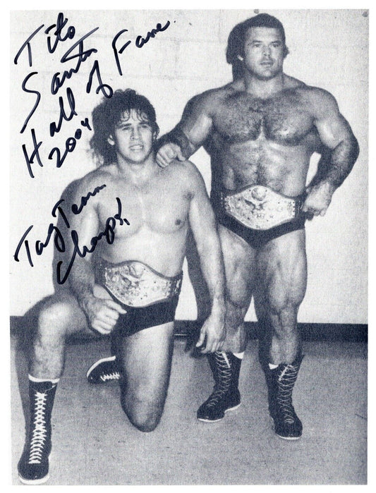 Tito Santana signed 8.5x11 inscribed photo signed auto autographed