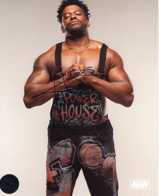 Powerhouse Hobbs AEW signed autographed 8x10 photo auto