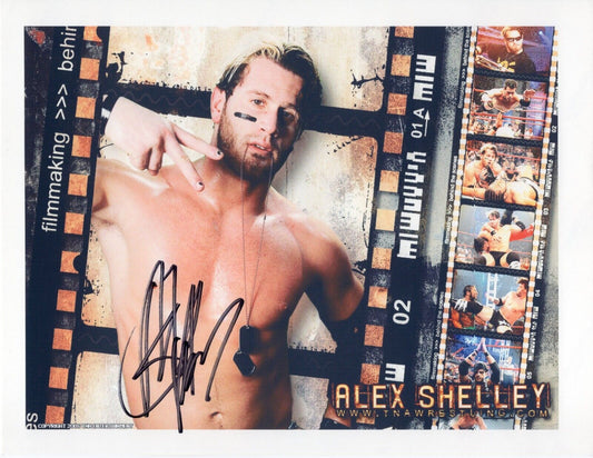 Alex Shelley 8.5x11 photo signed auto autographed photo