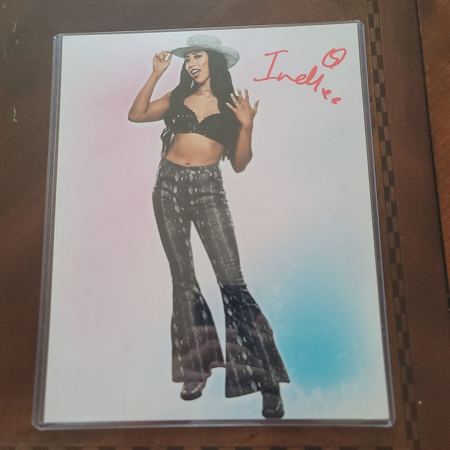 Indi Hartwell (metallic 8x10) photo signed auto autographed WWE NXT