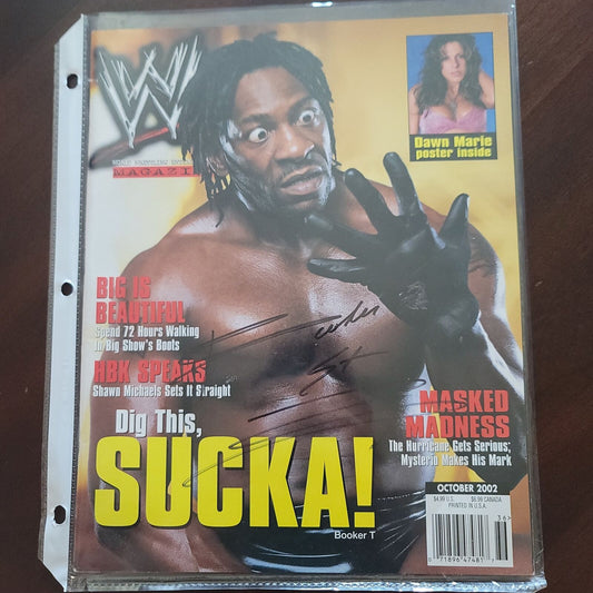 Booker T full magazine photo signed auto autographed