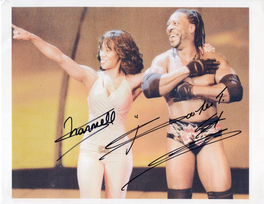 Booker T and Sharmell 8.5x11 photo signed auto autographed