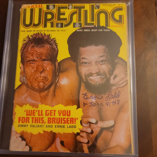 Ernie Ladd full magazine photo signed auto autographed