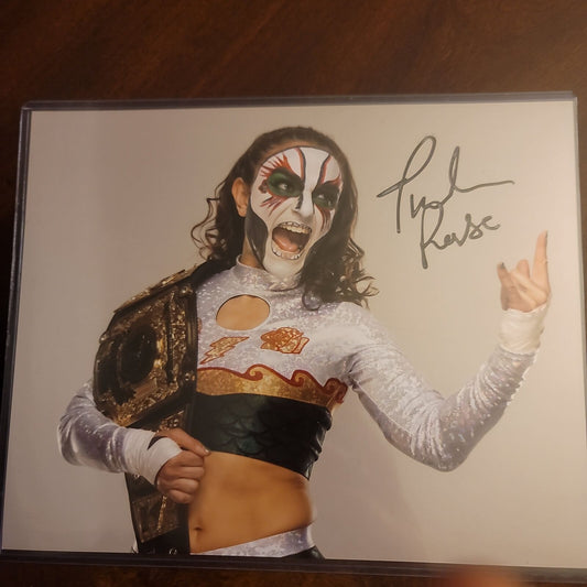 Thunder Rosa (metallic 8x10) AEW funhouse photo signed auto autographed