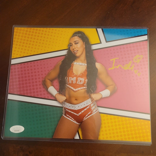 Indi Hartwell (metallic 8x10) NXT WWE Sexy Hot signed autographed photo