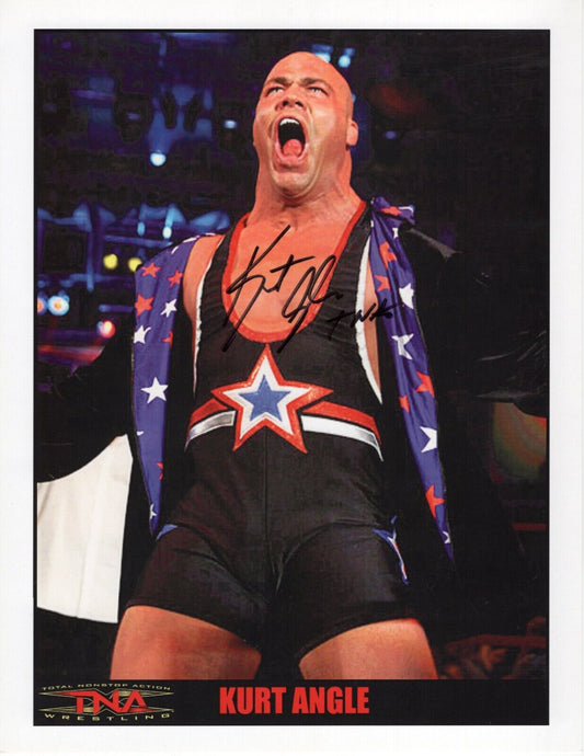 Kurt Angle 8.5x11 signed autographed photo signed auto autographed