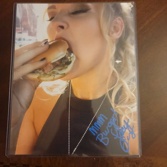 Lacey Evans (8x10 metallic) inscribed photo signed auto autographed