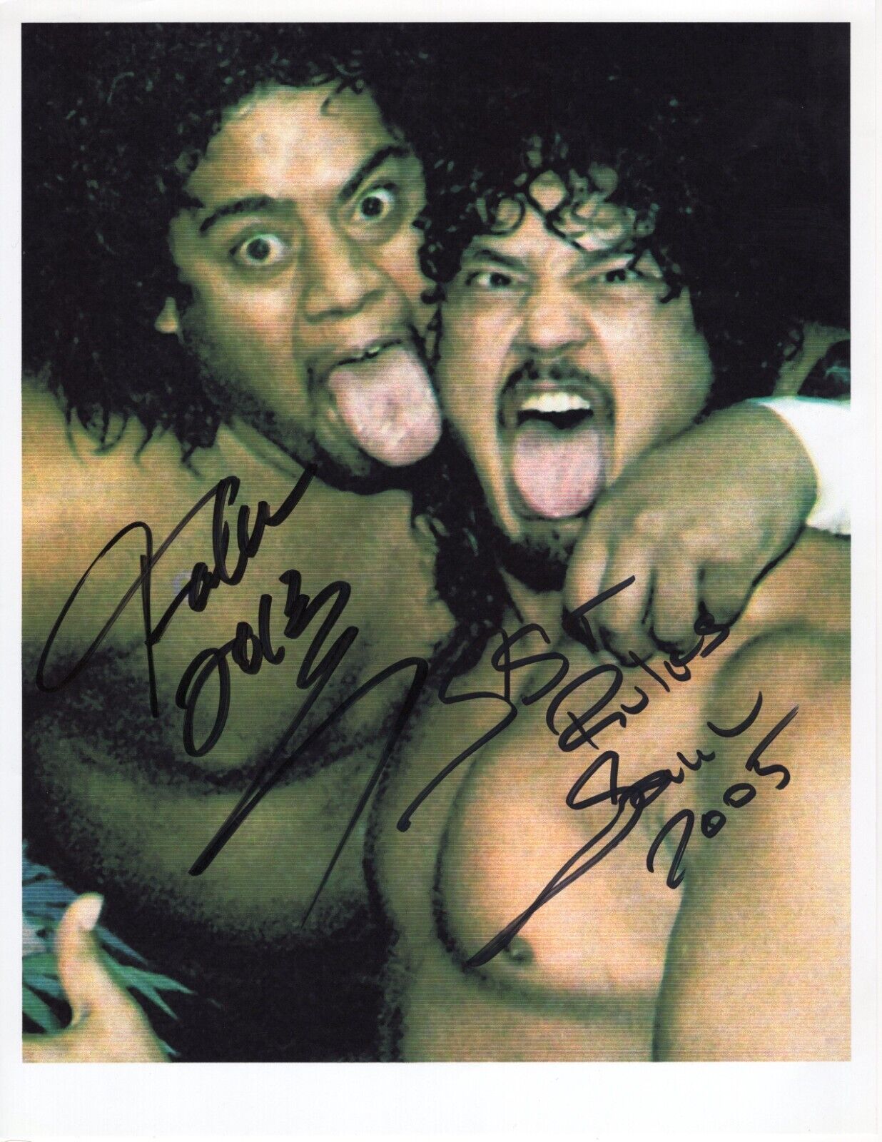 Headshrinkers fatu samu signed 8.5x11 photo signed auto autographed