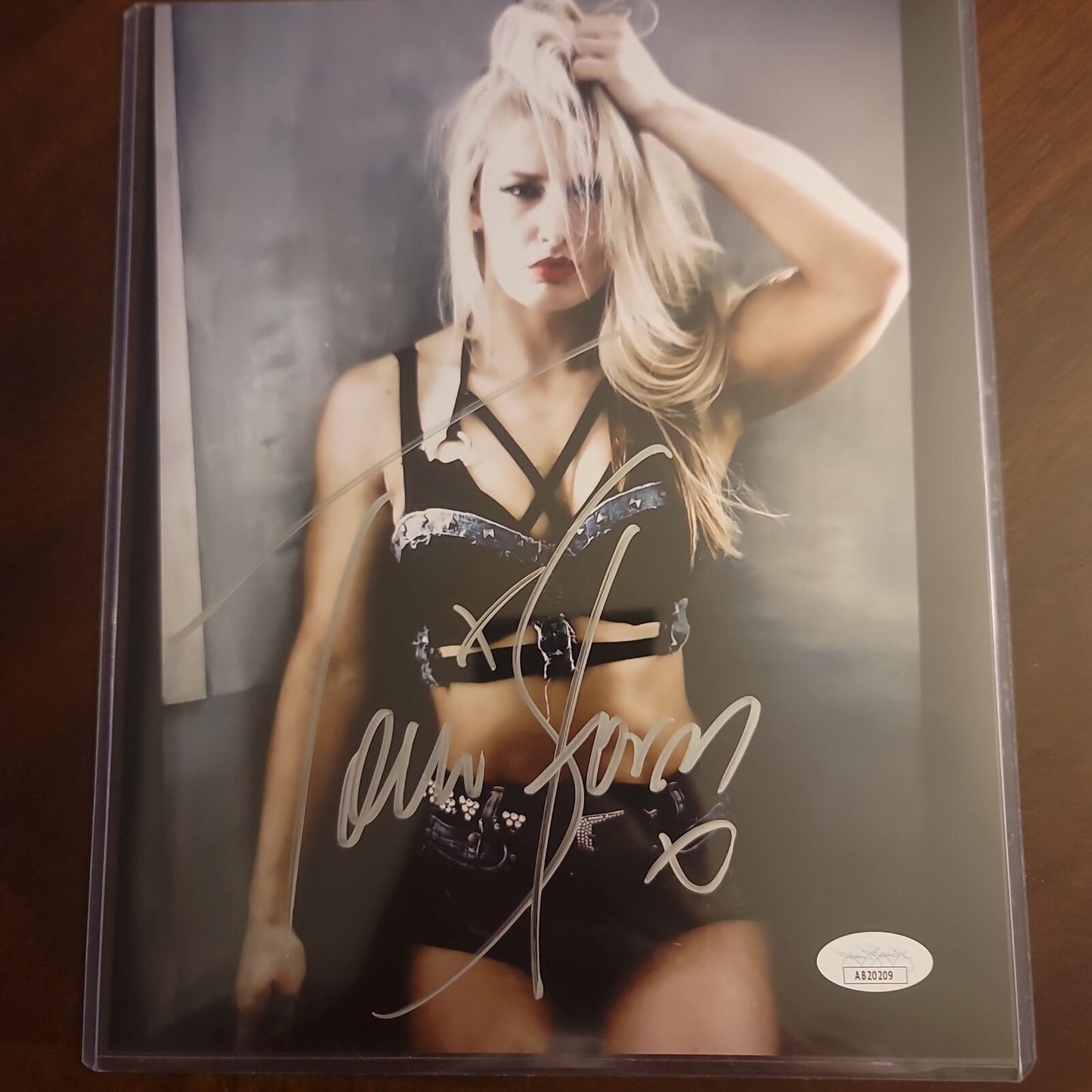 Toni Storm 8x10 jsa certed AEW Funhouse metallic photo signed auto autographed
